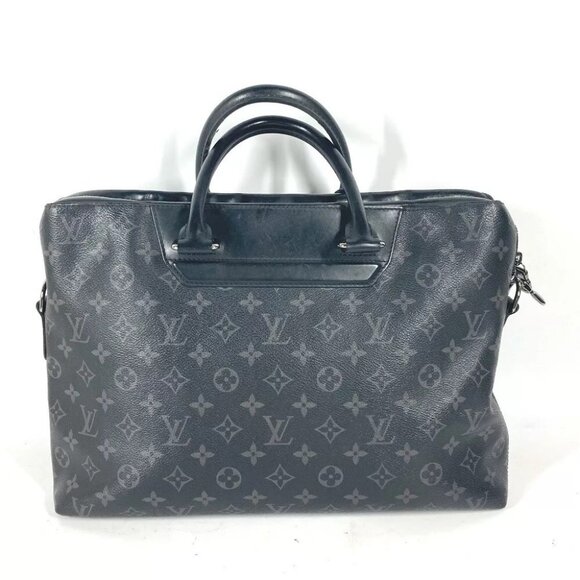 LOUIS VUITTON M44222 MonogramEclipse Odise 2WAY Document Tote Bag Business bag - Picture 1 of 13